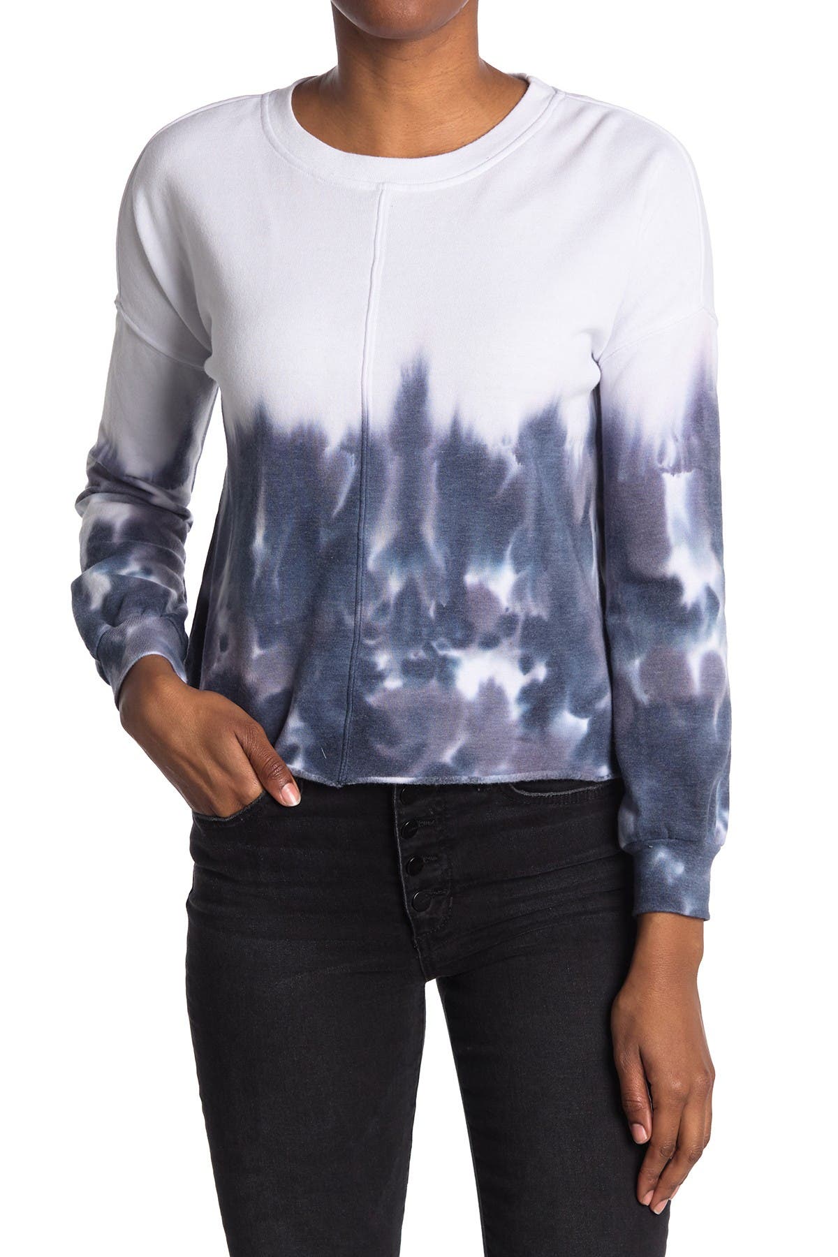 off the shoulder crew neck