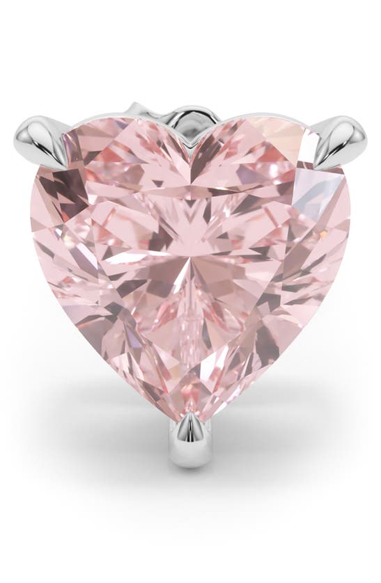 Hautecarat Pink Lab Created Diamond Stud Earrings In 18k White Gold