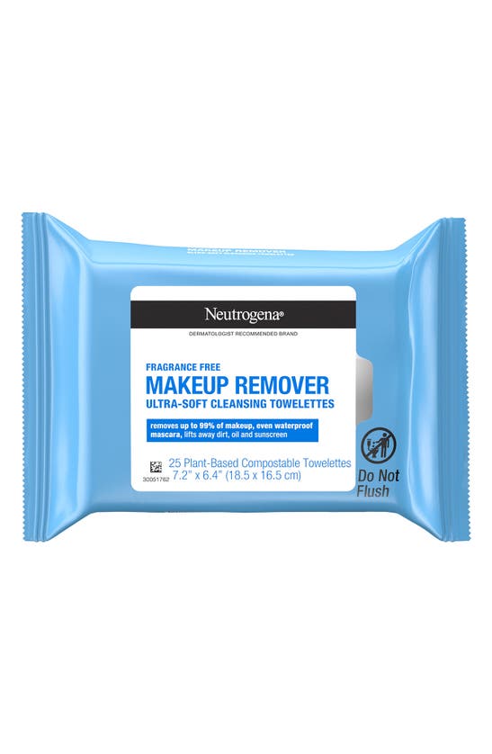 Neutrogena® Fragrance-free Cleansing Makeup Remover Face Wipes In White