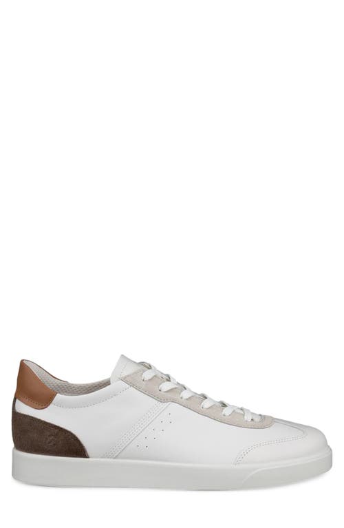 Shop Ecco Street Lite Low Top Sneaker In White/gravel/cashmere