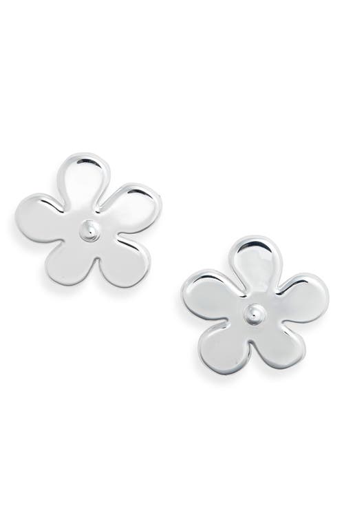 Éliou Simo Flower Earrings in Silver