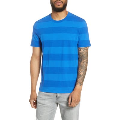 Boss Tiburt 116 Stripe T-Shirt, Blue