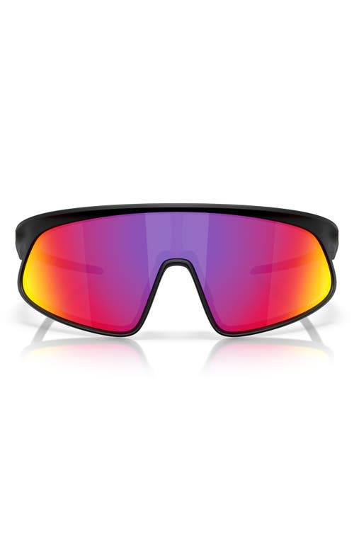 Shop Oakley Rslv 149mm Prizm™ Shield Sunglasses In Black Grey