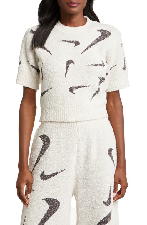 Nike Sportswear Phoenix Cozy Bouclé Top In White