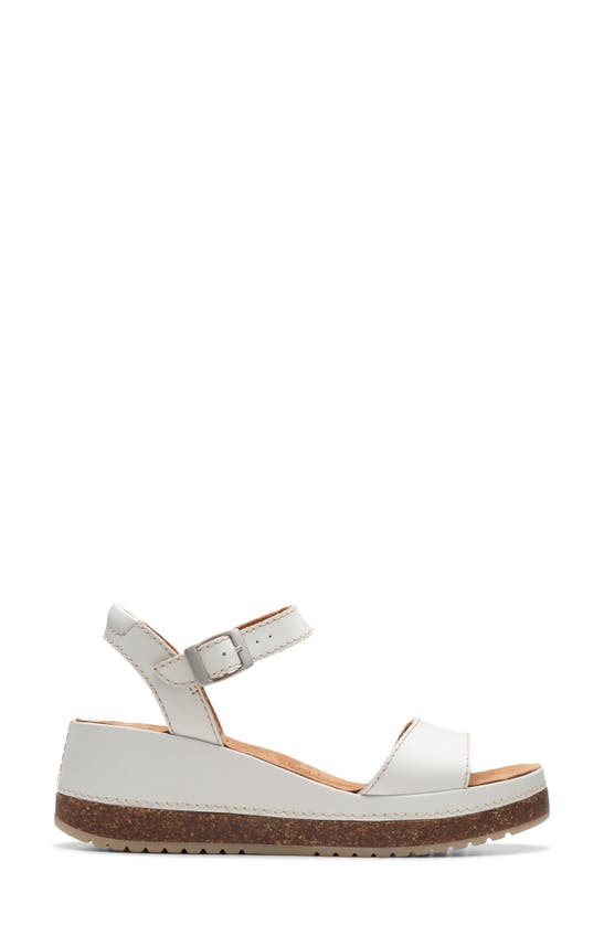 Shop Clarks (r) Kassanda Lily Wedge Sandal In Off White