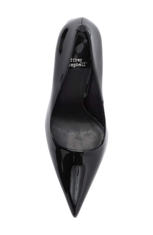 Shop Jeffrey Campbell Sling It Pointed Toe Pump In Black Patent