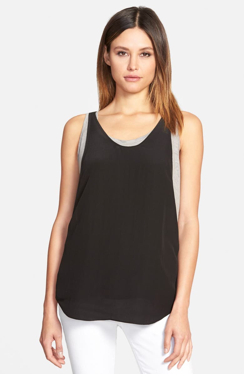 Eileen Fisher The Fisher Project Scoop Neck Long Silk Tank | Nordstrom