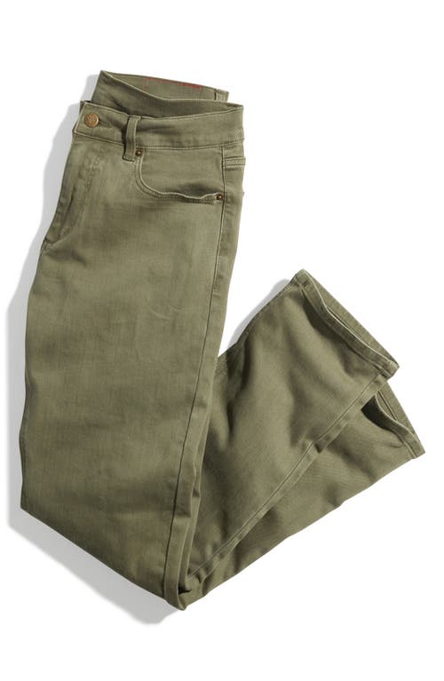 Athletic Fit Five-Pocket Stretch Twill Pants in Thyme