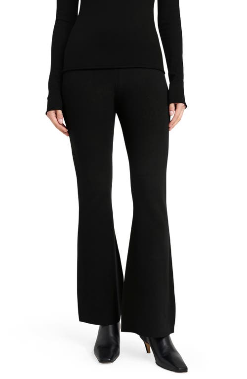 Shop Splendid X Cella Jane Sweater Knit Flare Pants In Black