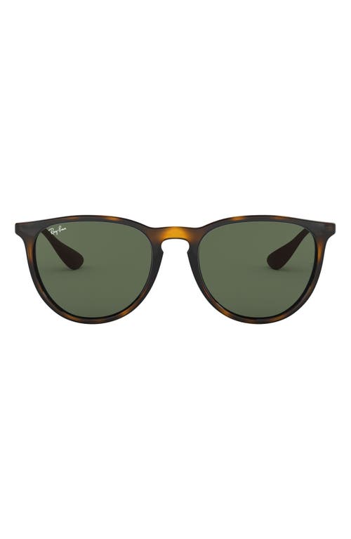 Shop Ray Ban Ray-ban Erika 54mm Sunglasses In Lite Havana/green Solid