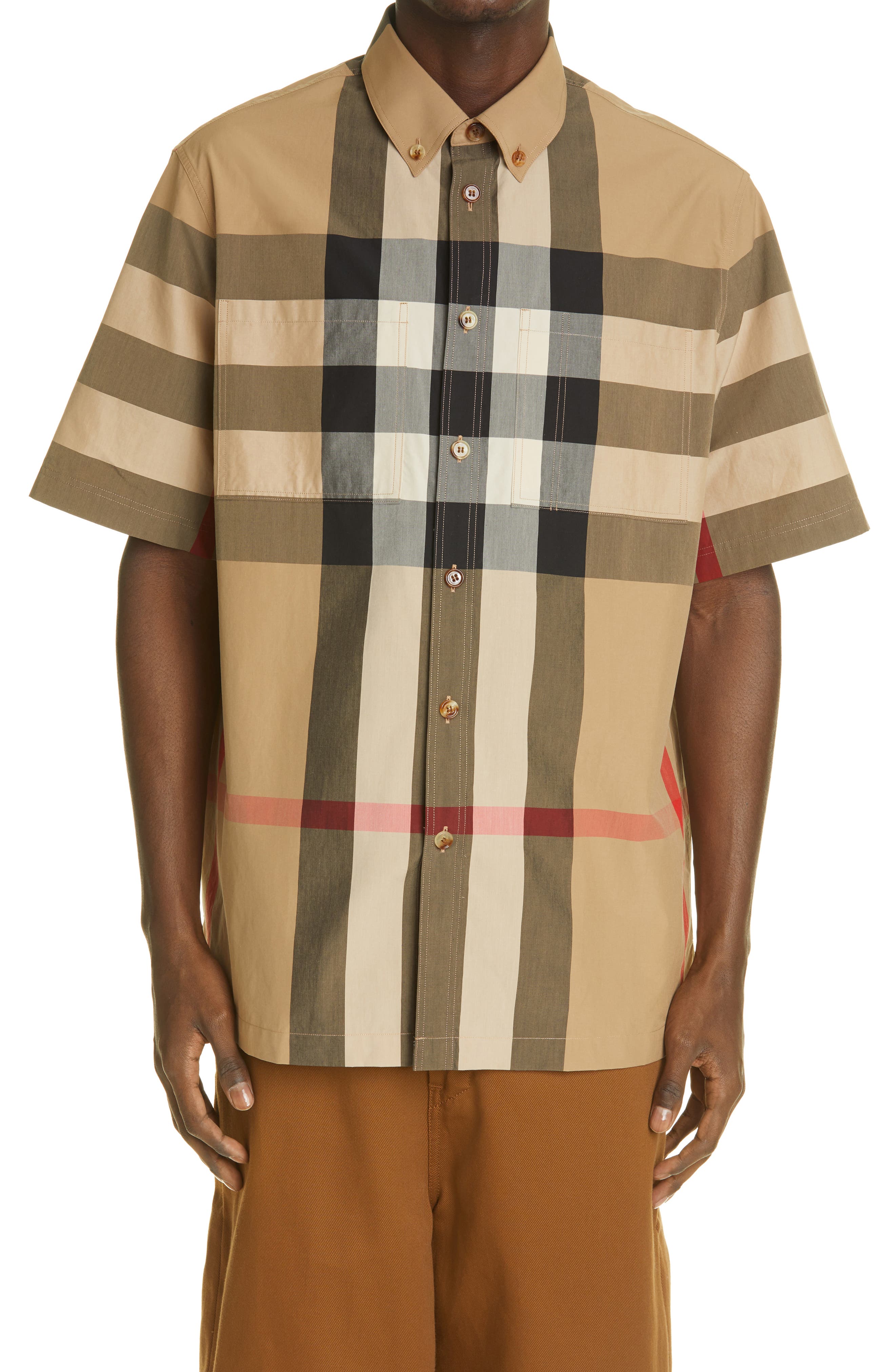 burberry short sleeve button down