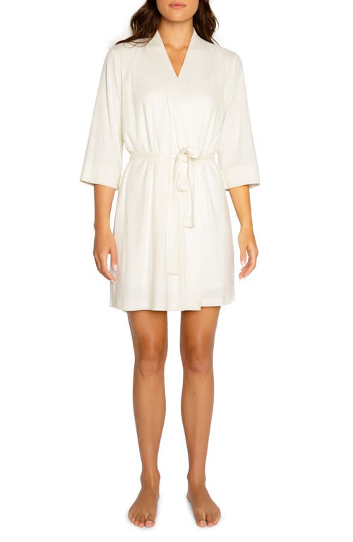 PJ Salvage Pointelle Heart Robe Ivory at Nordstrom,