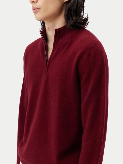 GOBI CASHMERE GOBI CASHMERE HALF ZIP POLO 