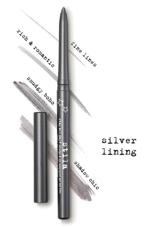 Shop Stila Stay All Day® Smuge & Set Waterproof Gel Eyeliner In Silver Lining