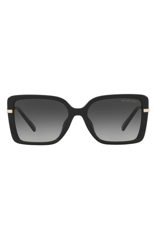 Michael Kors Castellina 55mm Gradient Square Sunglasses in Black at Nordstrom