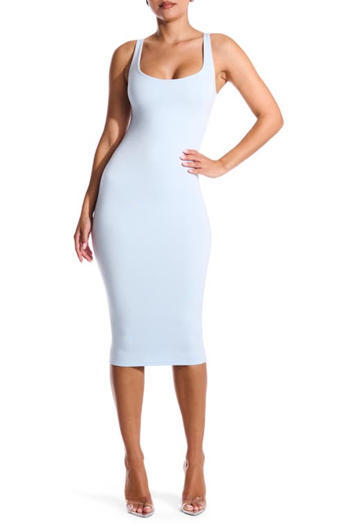The NW Hourglass Midi Dress in Light Blue