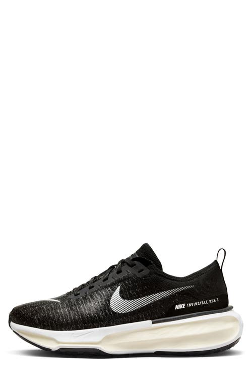 Nike Mens Zoomx Invincible Run Flyknit 3 In Black/white/coconut Milk
