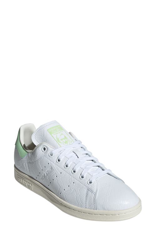 Adidas Originals Adidas Primegreen Stan Smith Sneaker In White/semi Green/off White