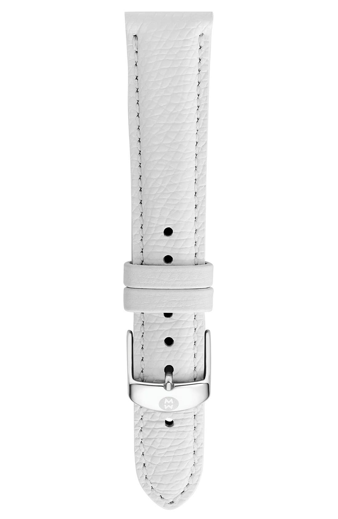 MICHELE 18mm Leather Watch Strap (Nordstrom Exclusive) Nordstrom