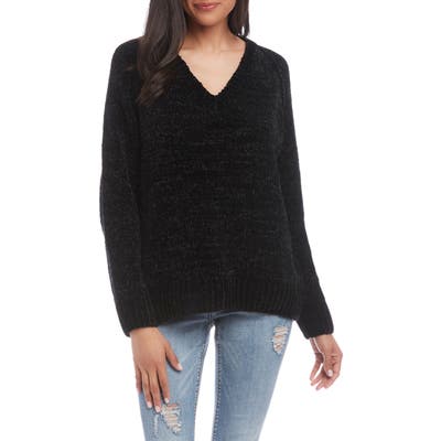 Karen Kane Chenille Sweater, Black
