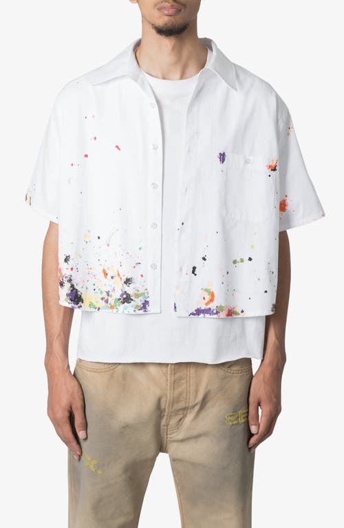 mnml Painter Short Sleeve Button-Up Shirt at Nordstrom