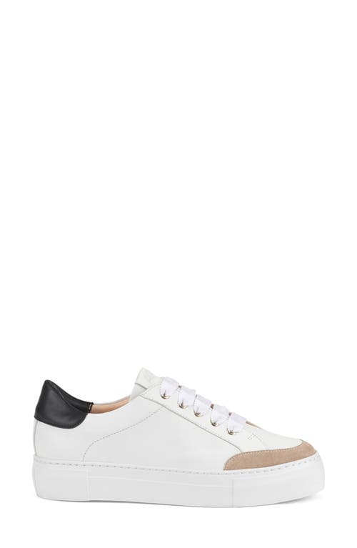 Shop Agl Attilio Giusti Leombruni Agl Piera Leather Sneaker In Neutral-white-nero-white