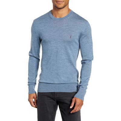 Allsaints Mode Slim Fit Merino Wool Sweater, Blue