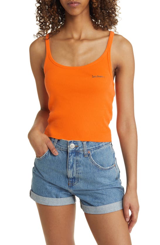 Iets Frans Rib Tank In Orange Tiger Modesens 