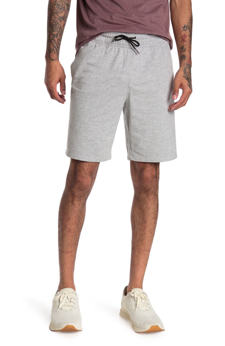 Z BY ZELLA Rogue Fleece Short, Main, color, GREY LIGHT HEATHER