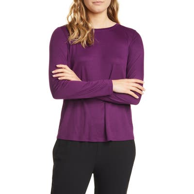 Eileen Fisher Crewneck Tee, Purple