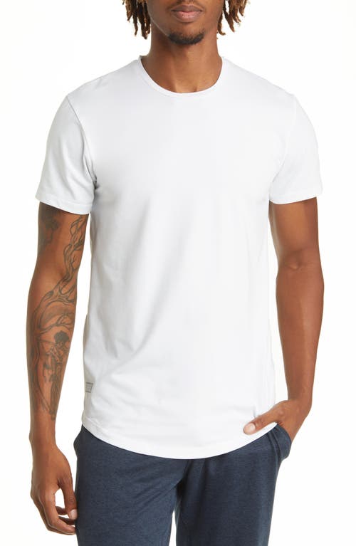 Men's Drop Hem T-Shirt in White