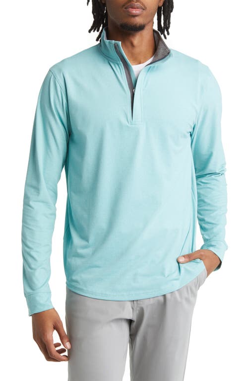 Swannies Cole Quarter Zip Golf Pullover In Green