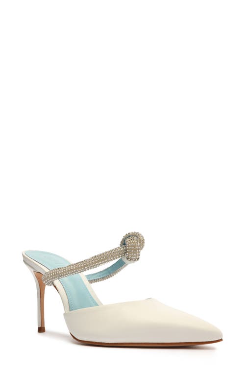 Schutz Pearl Pointed Toe Mule White at Nordstrom,