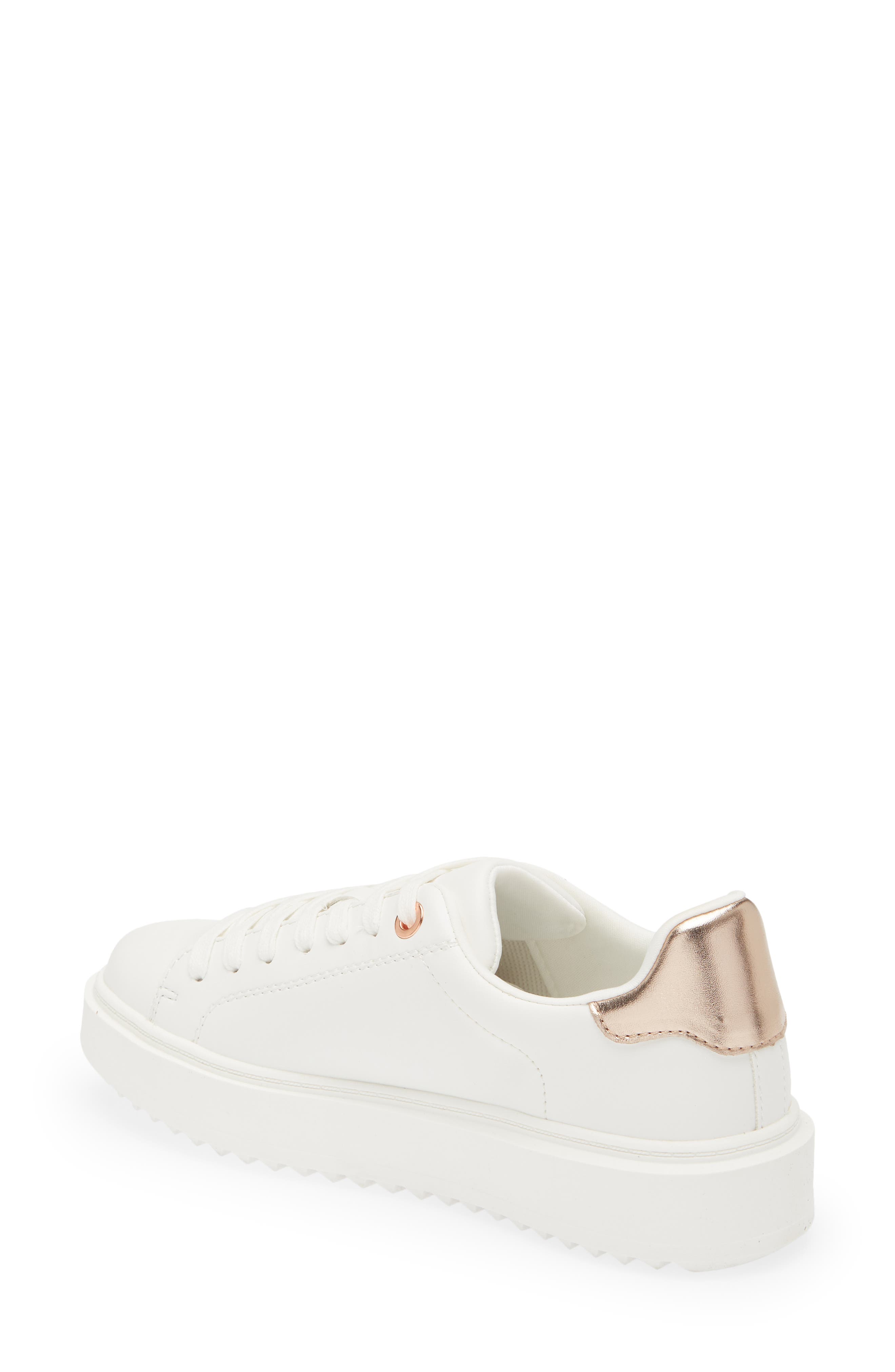 Steve Madden Charlie Sneaker da Donna, Bianco (Infradito