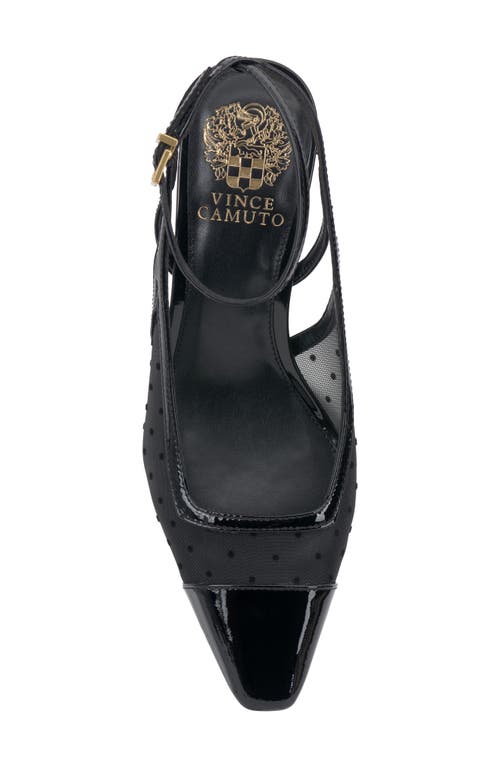 Shop Vince Camuto Somlee Ankle Strap Pump In Black