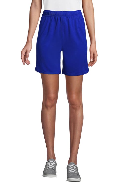 Shop Lands' End School Uniform  Mesh Gym Shorts In Cobalt