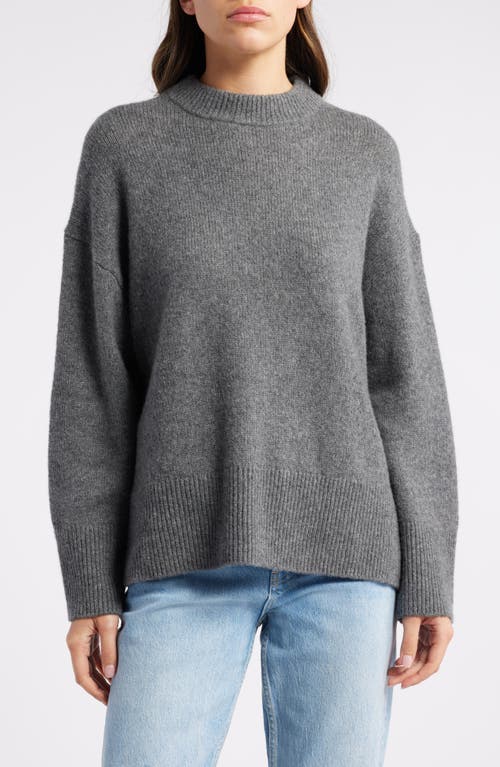 Shop Rails Miranda Crewneck Cashmere & Silk Sweater In Thunder