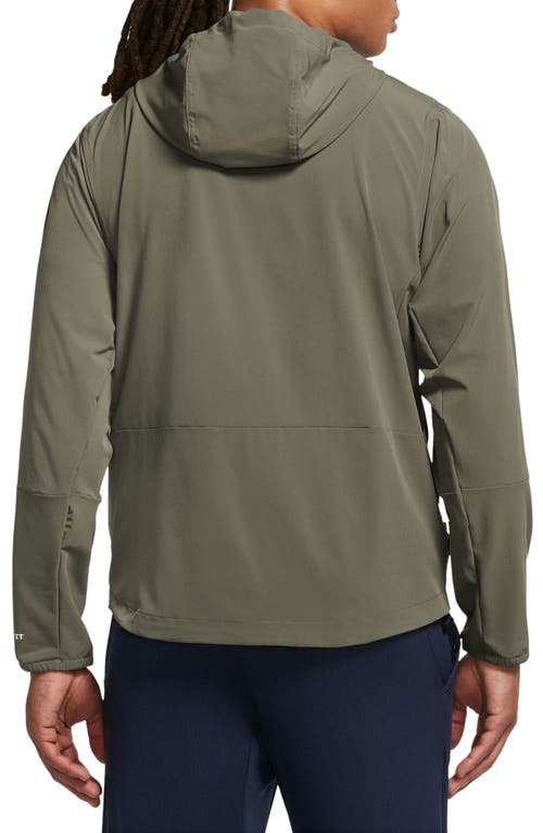 Shop Nike Repel Unlimited Dri-fit Hooded Jacket In Medium Olive/black