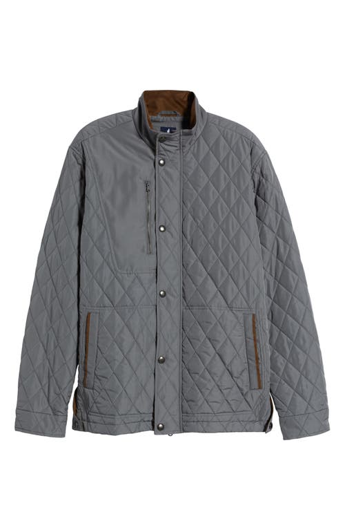 Johnnie-o Juno Quilted Jacket In Concrete