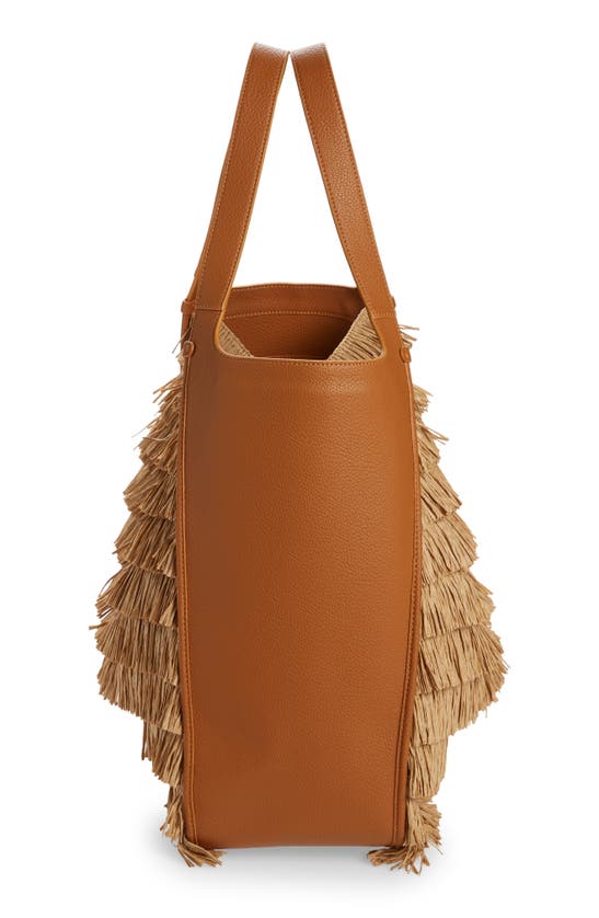 Simon Miller Banyan Straw Tote In Paper Straw Fringe