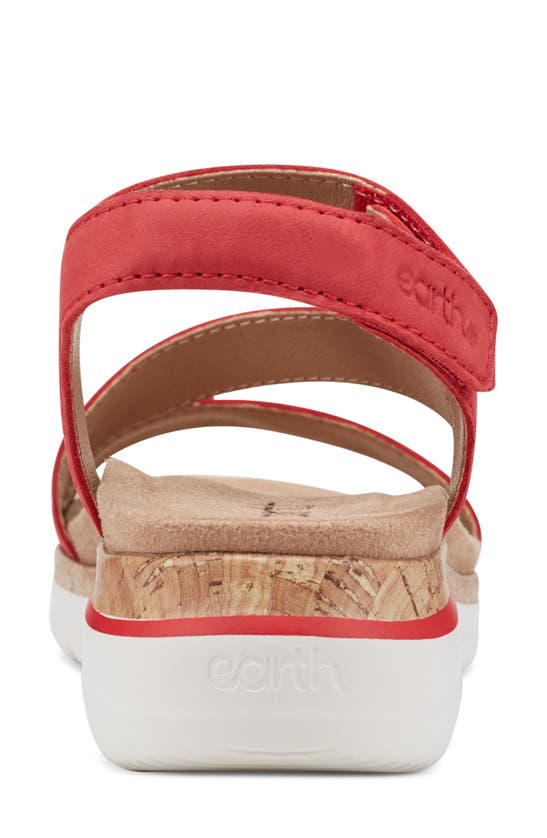 Shop Earth ® Roni Ankle Strap Sandal In Medium Red