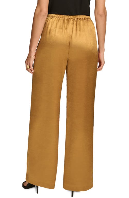 DONNA KARAN DONNA KARAN NEW YORK RIPPLE WIDE LEG SATIN PANTS