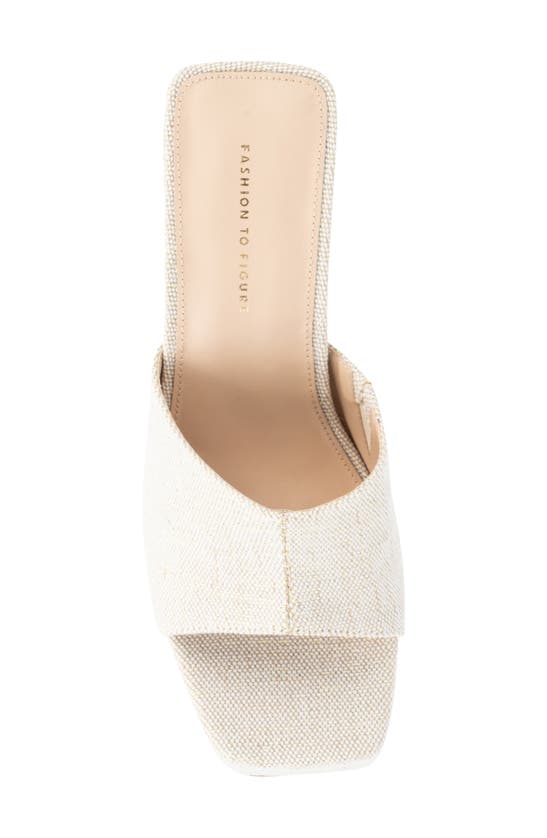 Fashion To Figure Women's Teresa Wide Width Heels Mule In Gold