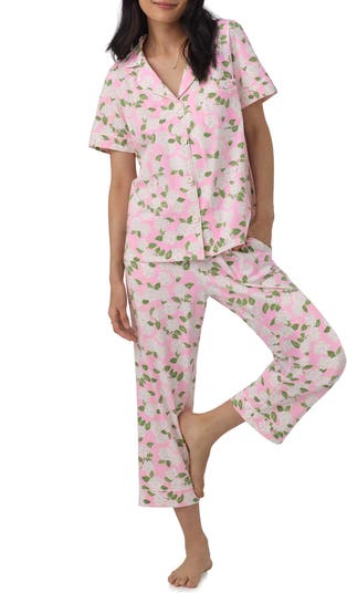 Lauren Ralph Lauren Knit Crop Cotton Pajamas