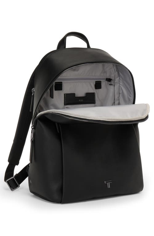 Tumi Voyageur Raina Leather Backpack In Black/gunmetal