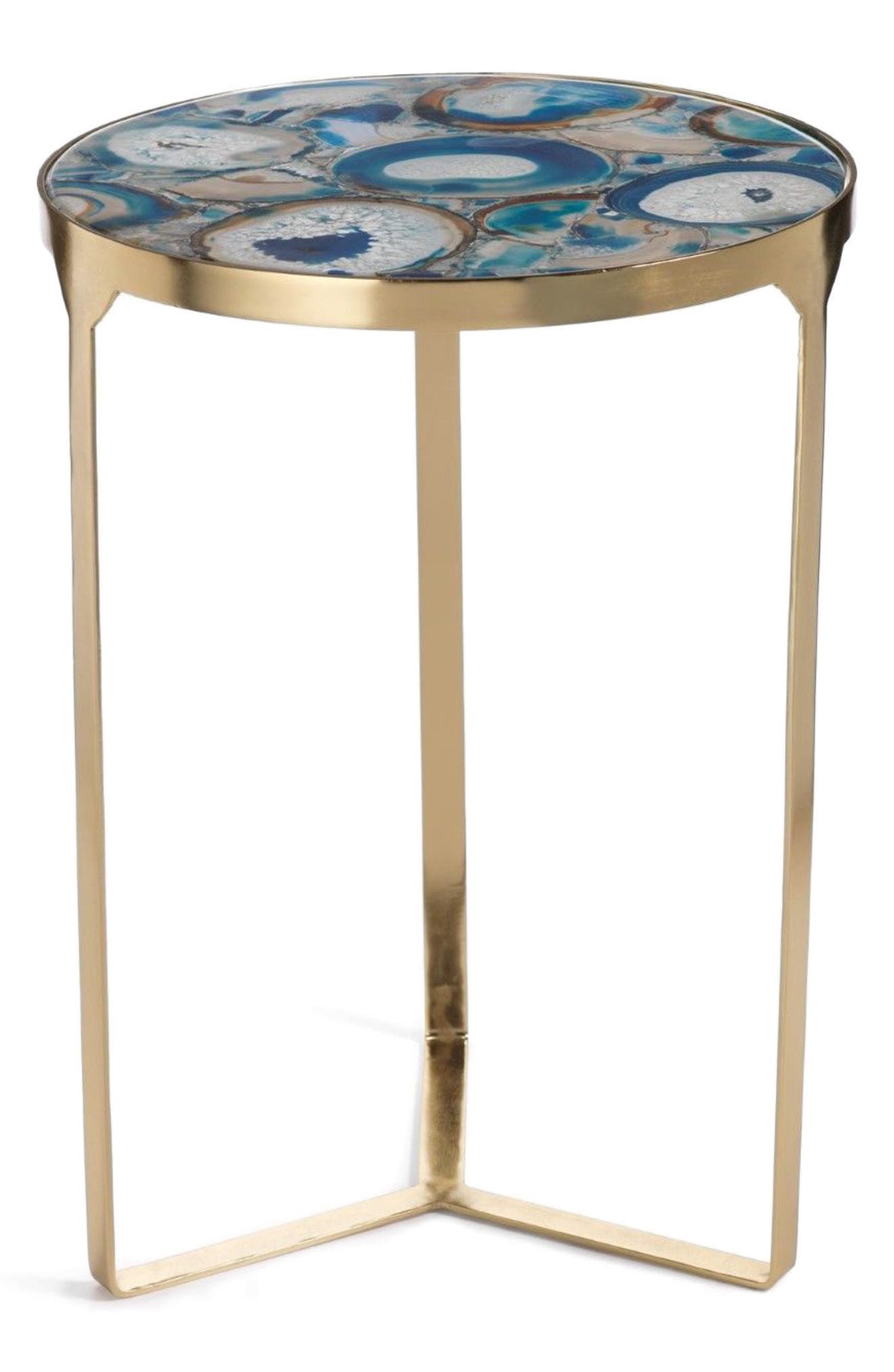 Zodax La Sardaigne Blue Agate End Table Nordstrom