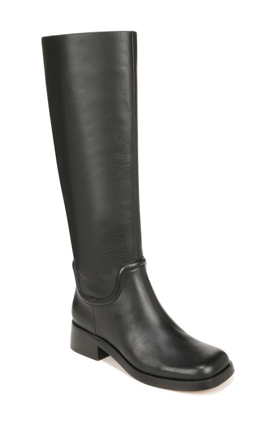 Vince Dani Leather To-the-knee Riding Boots In Black