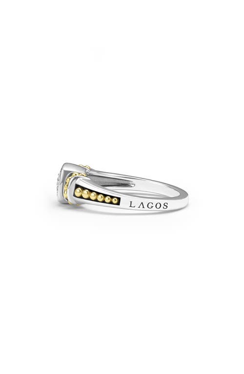 Shop Lagos Rittenhouse Diamond Pavé Ring In Silver