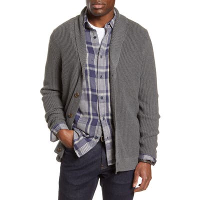1901 Shawl Collar Cardigan, Grey