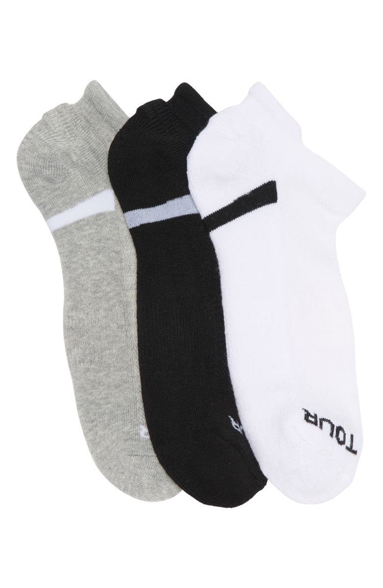 PGA TOUR Basic No Show Socks - Pack of 3, Main, color, ASSORTED 3PK 1
